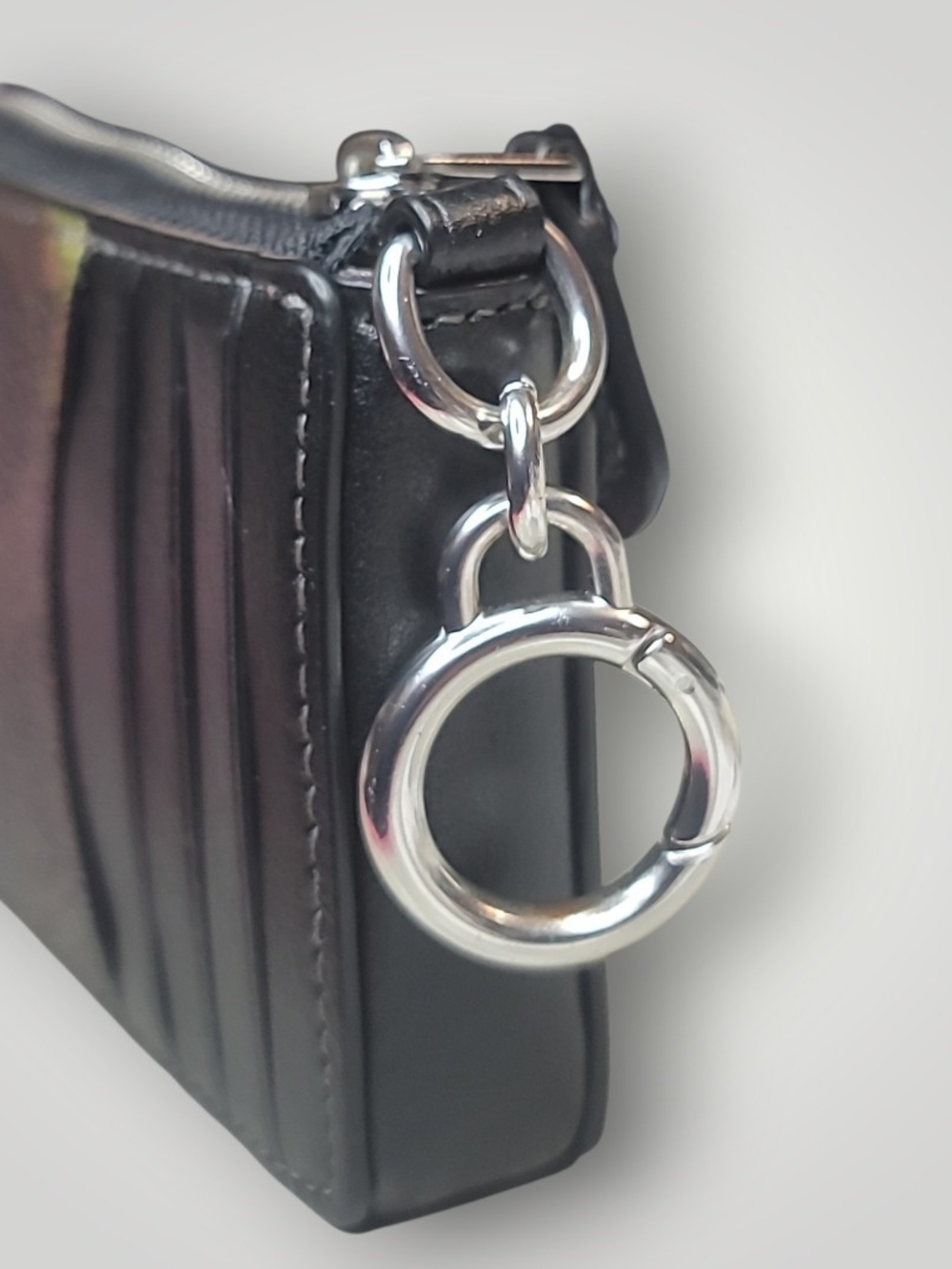 Coach Multifunction Card Case In Signature Canvas With Rose Print EUC Rare Find - Picture 5 of 11